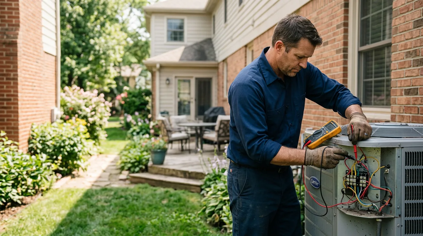HVAC technician working near Houghton, NY
